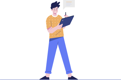 Illustration of a person reading